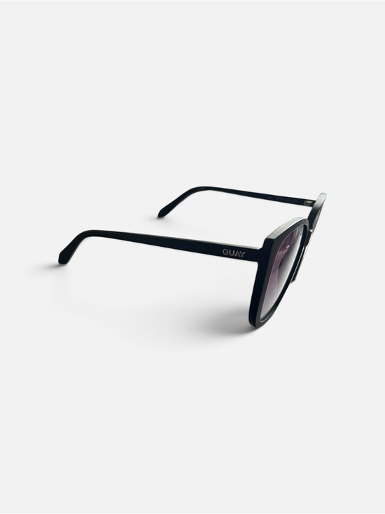 Quay Ever After Oversized Cat Eye Sunglasses Black Gradient main image 5